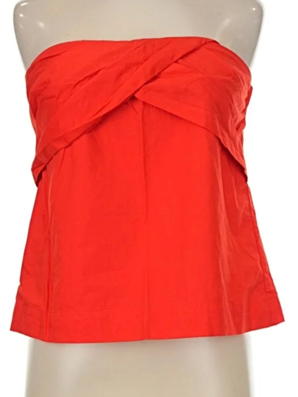 J. Crew Bright Red Strapless top size 10